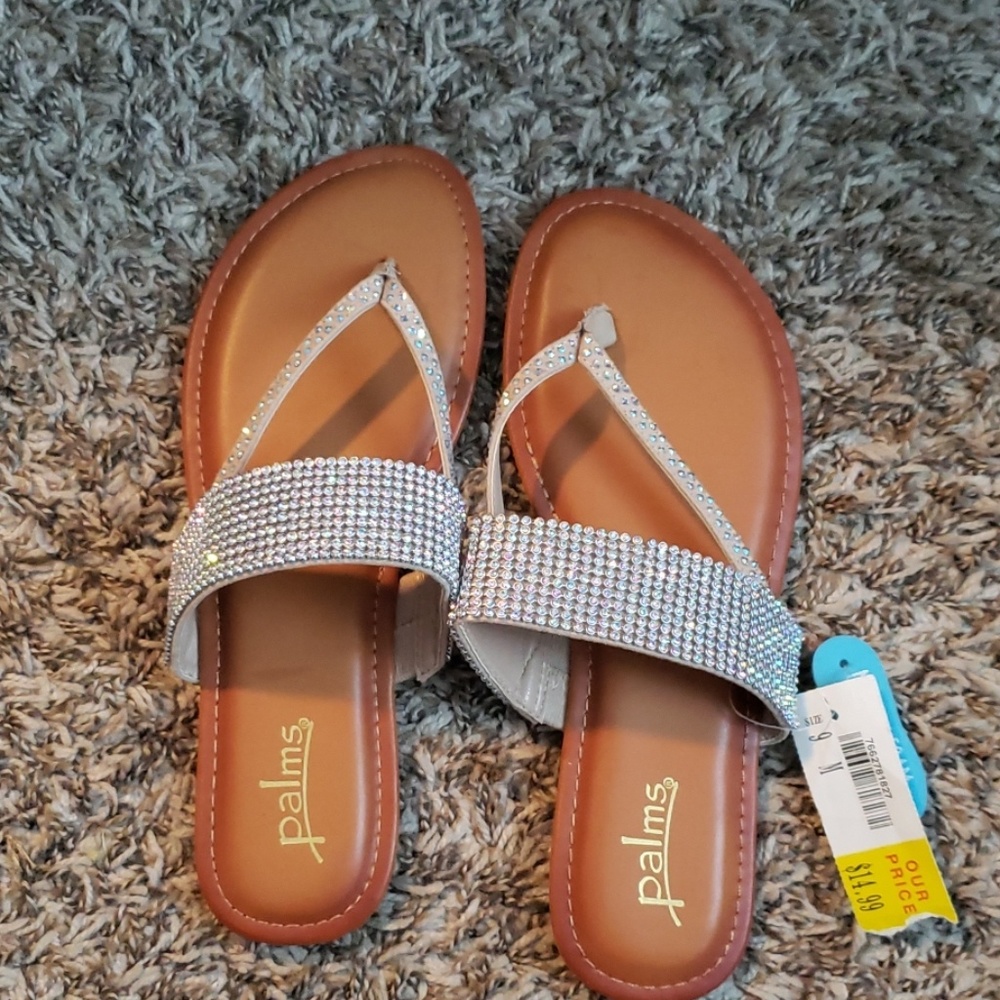 Never worn sparkly sandals